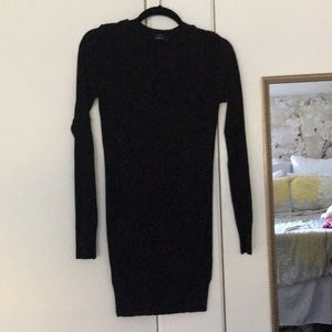 American Apparel knit black dress